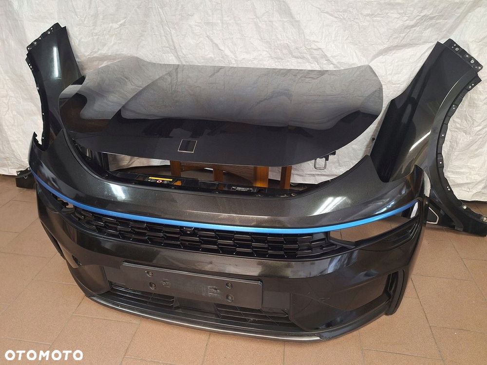 lynkco 01   maska pokrywa silnika  orginal demontaz czarna - 1