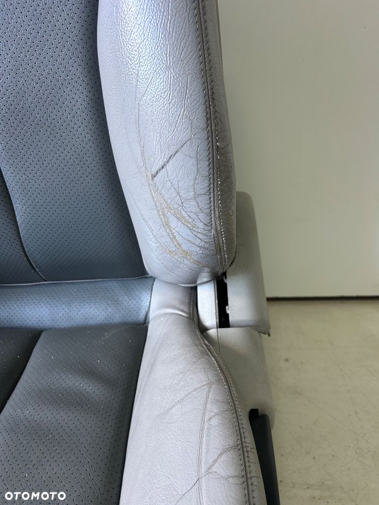 Mercedes CLK 209 coupe  komplet foteli fotele skóra tapicerka  boczki - 14