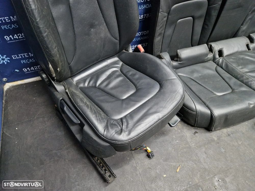 Jogo de bancos usados AUDI A5 8T COUPE PELE PRETOS - 5
