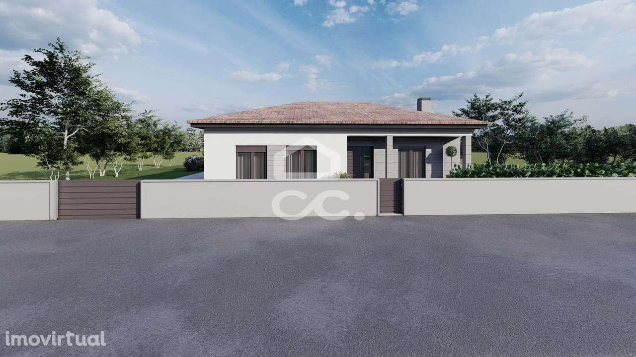 Terreno com projeto aprovado para moradia moderna e anexo em Assureira - Grande imagem: 2/16