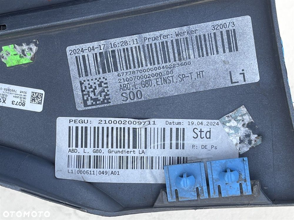 LPA389 BMW M3 G80 2020- LISTWA PROGOWA NAKŁADKA PROGU PRZÓD LEWA 8072639 - 14