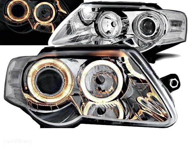 Lampy Reflektory VW PASSAT B6 05-10 DEPO Chrom - 1