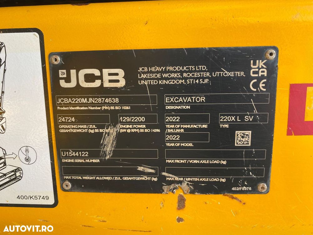 JCB 220X LC Excavator - 8