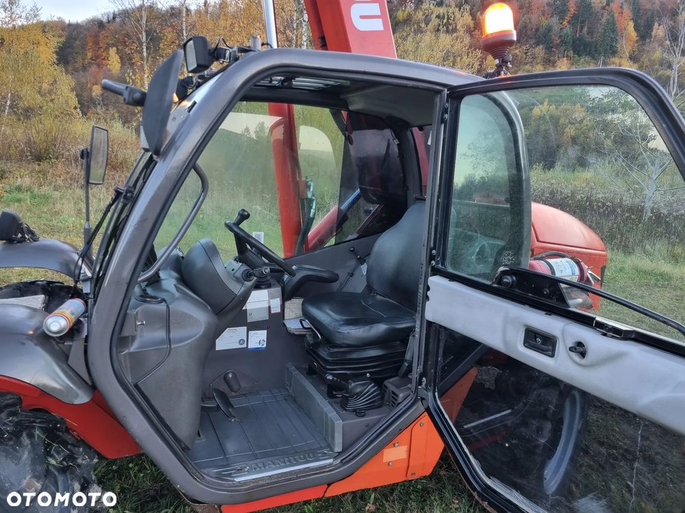 Manitou 523 MonoUltra Ładowarka teleskopowa 5m 2,3 tony Posuw wideł Hydr. łyżka Klima 2x kamera PERKINS z Komuny Norweskiej! Jak Nowa 3136 mtg Zero luzów wycieków SERWISY DEKRA - 22