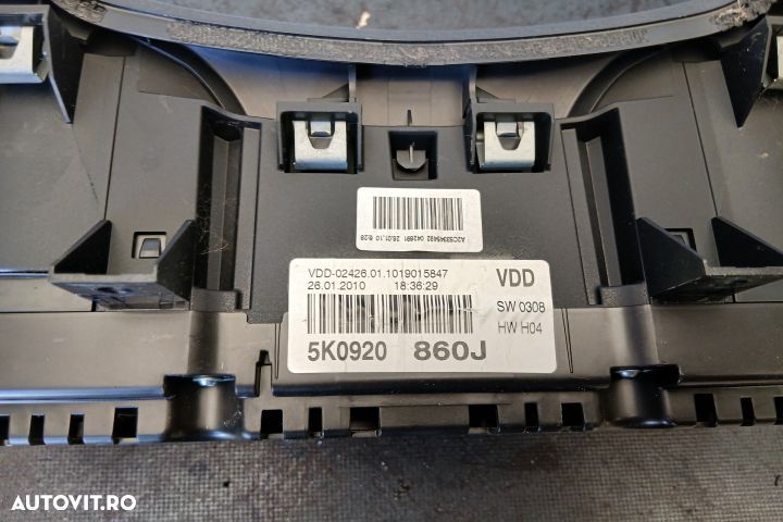 Ceasuri bord 5K0920860J 5K0920860J Volkswagen VW Golf 6 [2008 - 2015] - 4