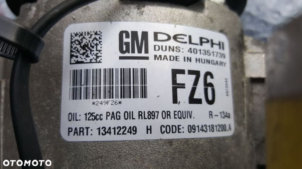 OPEL ZAFIRA C SPRĘŻARKA KLIMATYZACJI POMPA FZ6 - 4