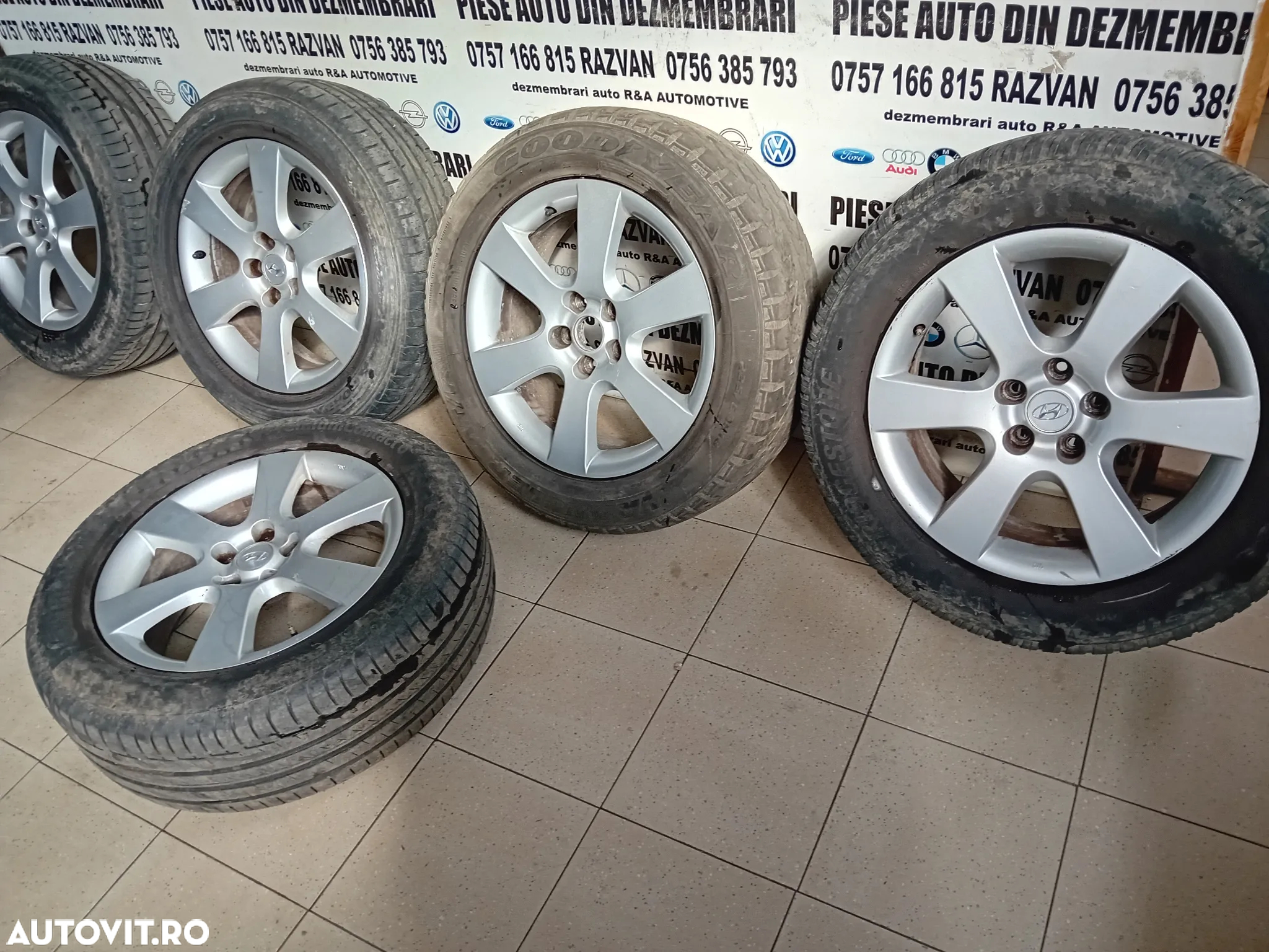 Set 5 Jante Aluminiu Hyundai Santa Fe 2 II 235/60R18 Prezoane 5x114.3 - 8