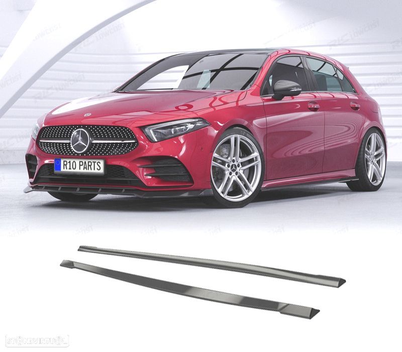 EXTENSÕES EMBALADEIRAS MERCEDES CLASSE A W177 18-22 LOOK AMG - 1