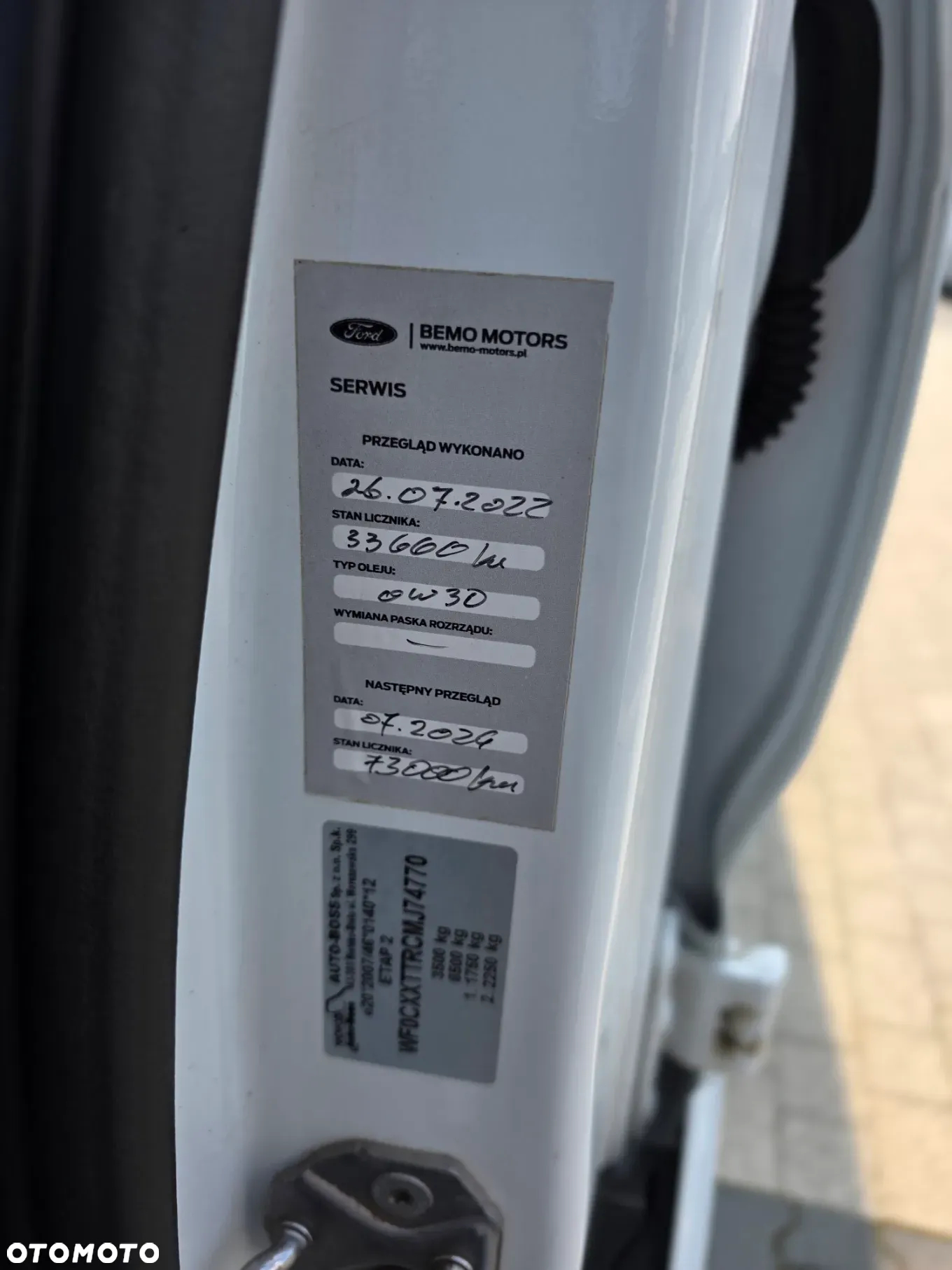 Ford Transit DOKA Dubel Kabina 350 2.0 EcoBlue 7 Osobowy BEZWYPADKOWY  z Polskiego Salonu SERWISOWANY Bardzo ładny Egzemplarz , Pełna Faktura Vat 23% - 34
