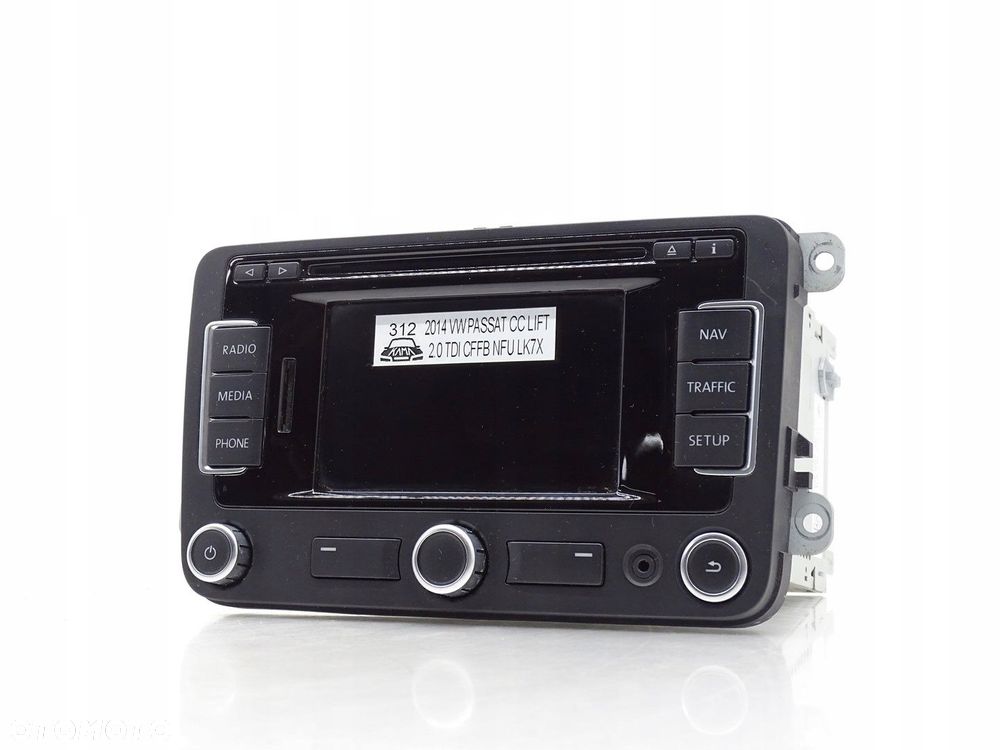 RADIO RADIOODTWARZACZ NAVI NAWIGACJA MULTIMEDIA CD VW PASSAT CC 3C8035279M - 1