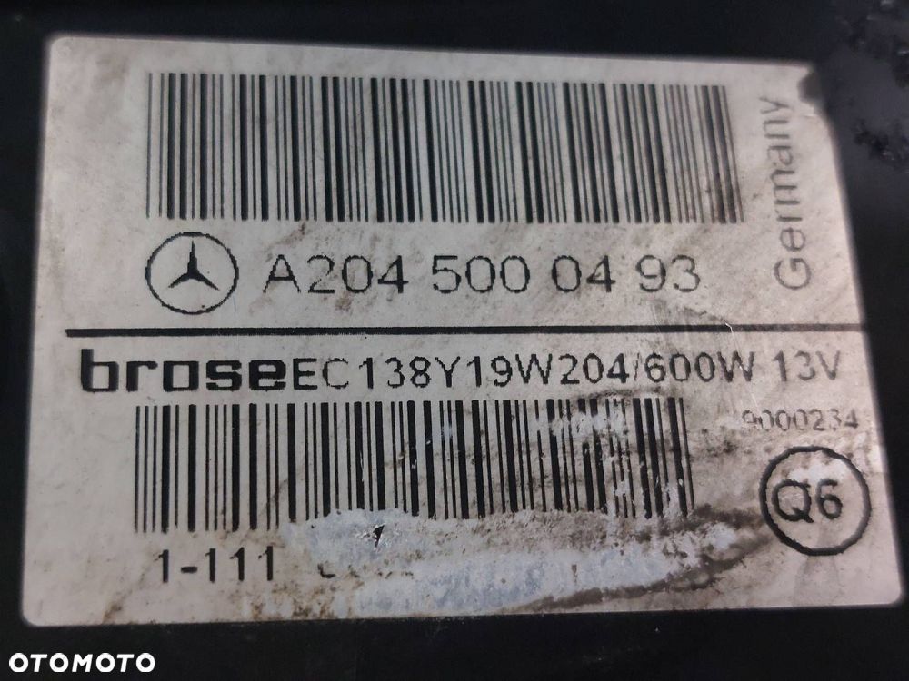 CHŁODNICE KOMPLET + WENTYLATOR MERCEDES W204 2.2 CDI 2045000493 ID: 236232 - 2