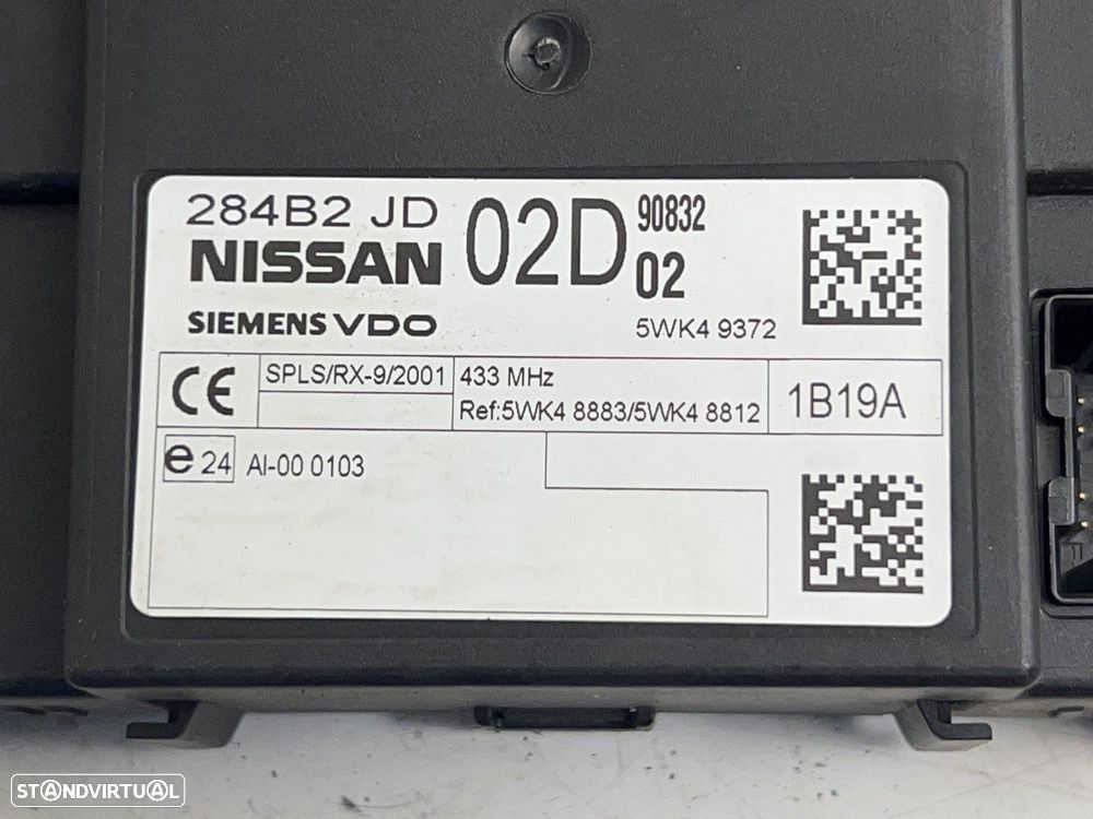 Modulo Confort Usado NISSAN QASHQAI (J10) 1.5 dCi REF. 284B2JD02D - 3