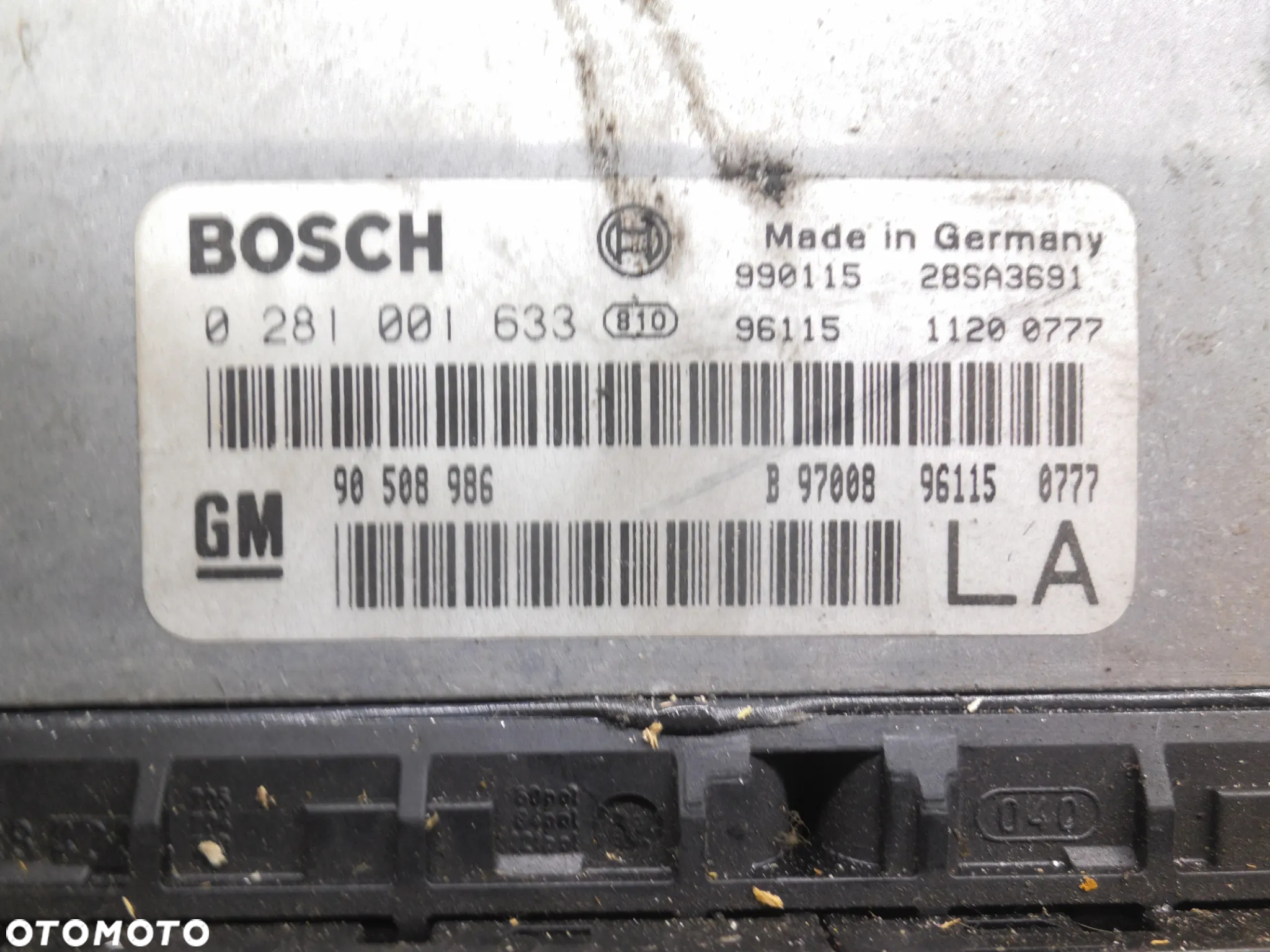 OPEL VECTRA B KOMPUTER 2,0DTI 90508986 0281001633 POSIADAM 2 SZT - 4