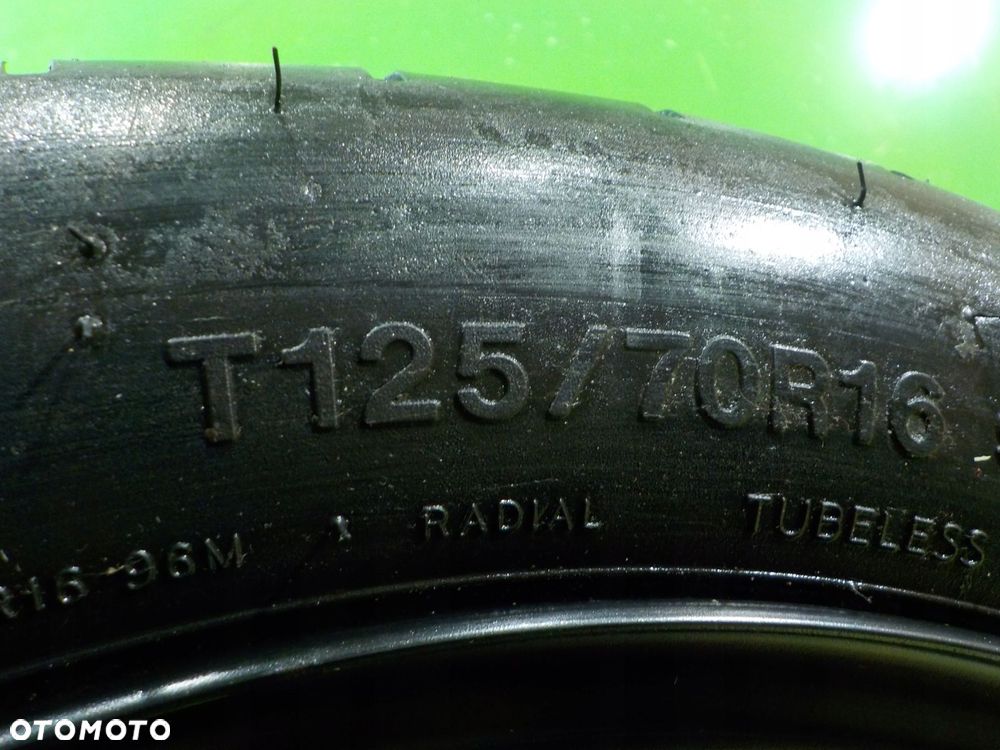 GOLF VI A3 8P GOLF V kolo dojazdowe 125/70/16 5X112 - 4