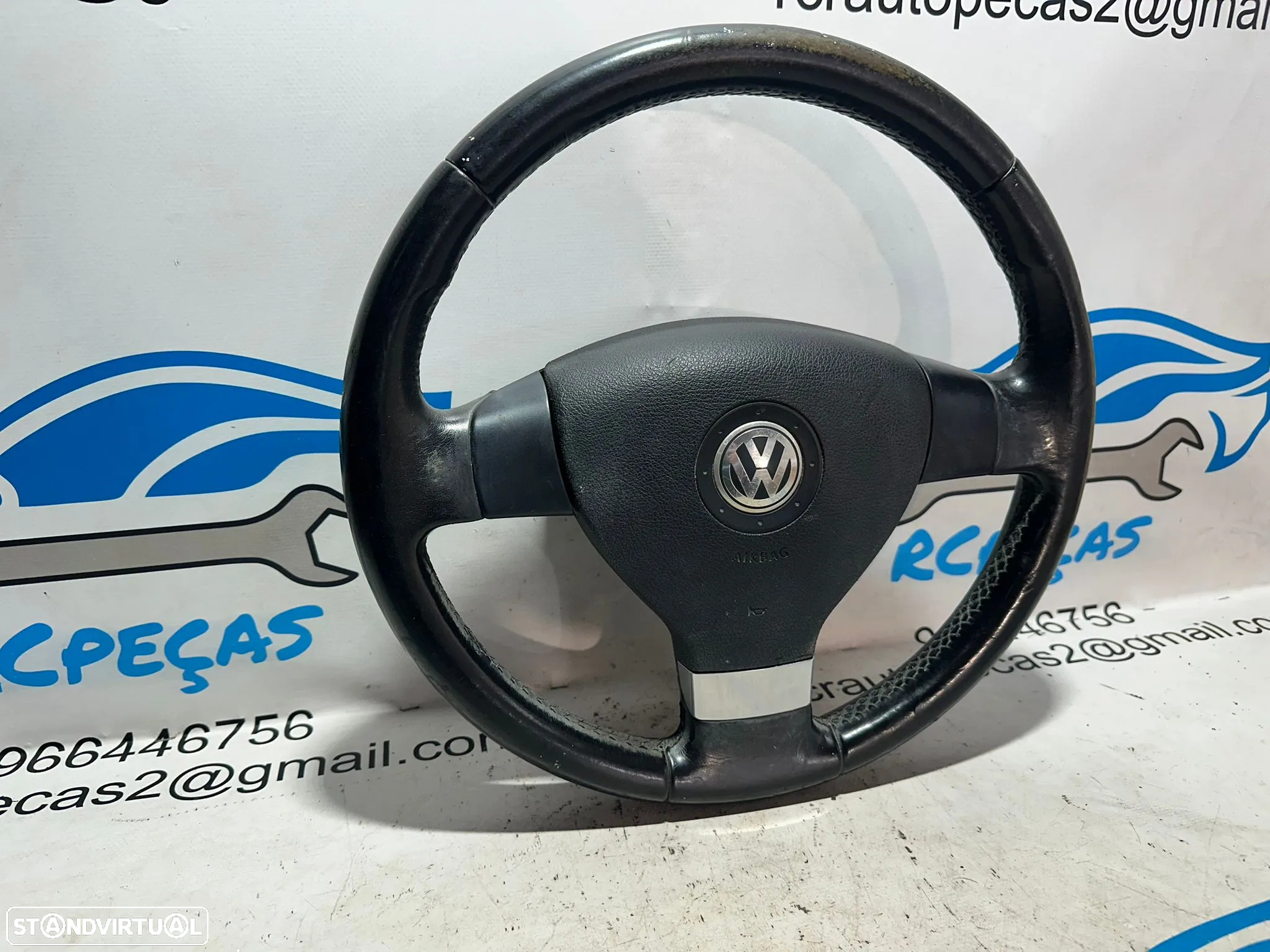 Volante Original Pele VW Volkswagen Golf 5 MK5 1K 1M0419091M - 3