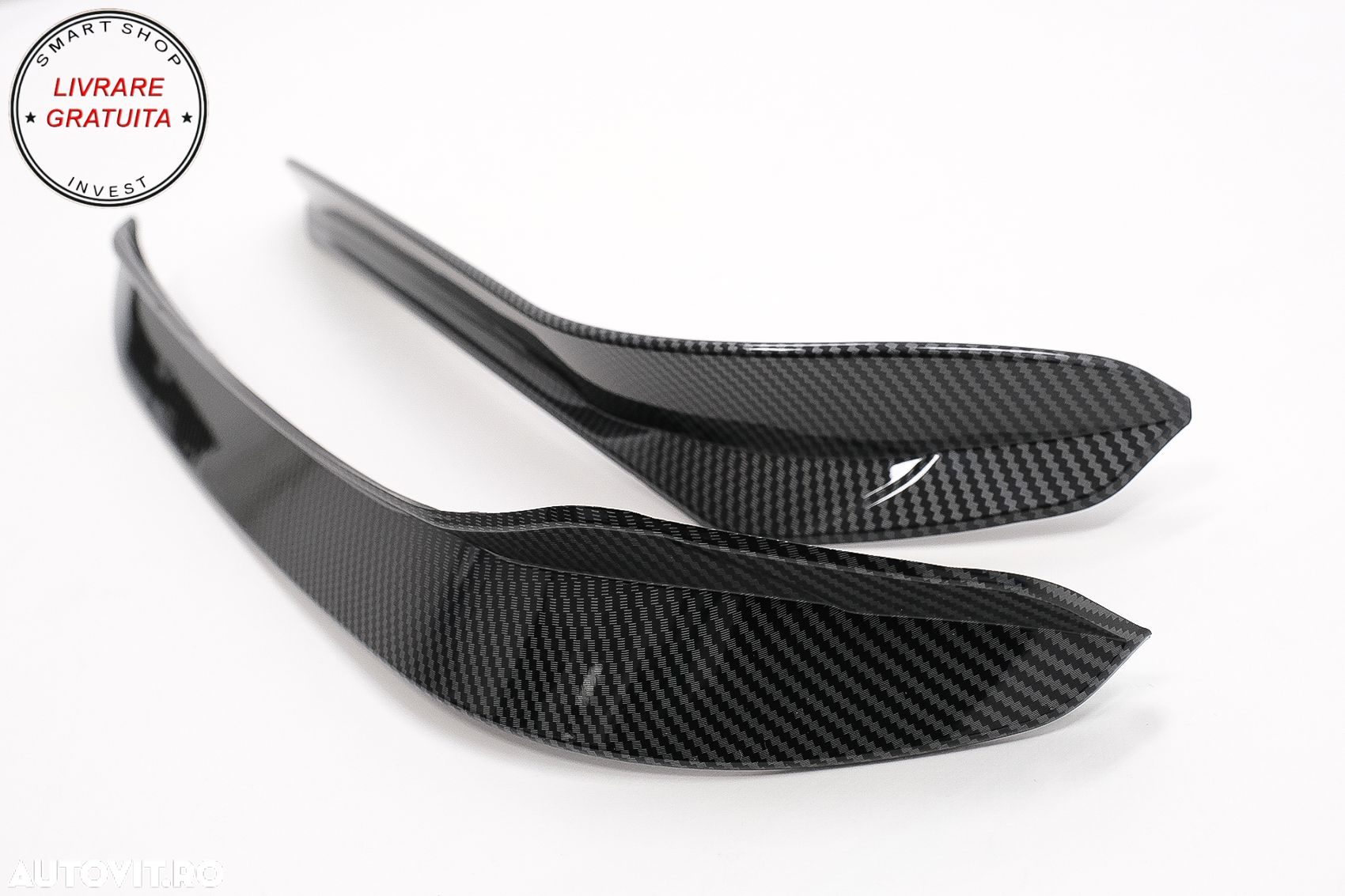 Ornamente bara fata flapsuri VW Golf 7.5 GTI 5G Hatchback (2017-2020) Carbon Look- livrare gratuita - 4