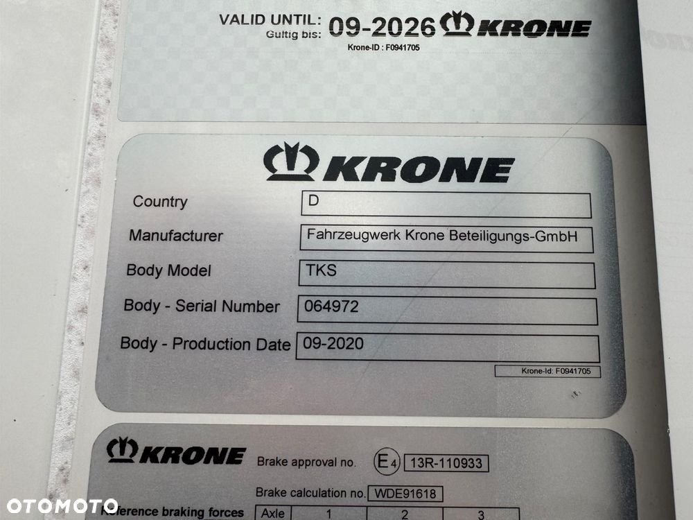 Krone HAKOWA , Thermo King SLX i400, EU + DK - 29