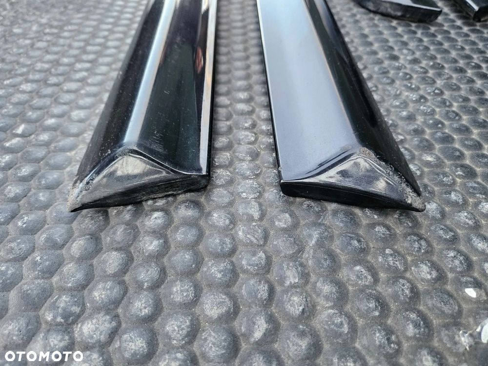 Listwa Listwy Drzwi S-Line Dolne Czarne Komplet Audi A4 B6 B7 Oryginalne - 18