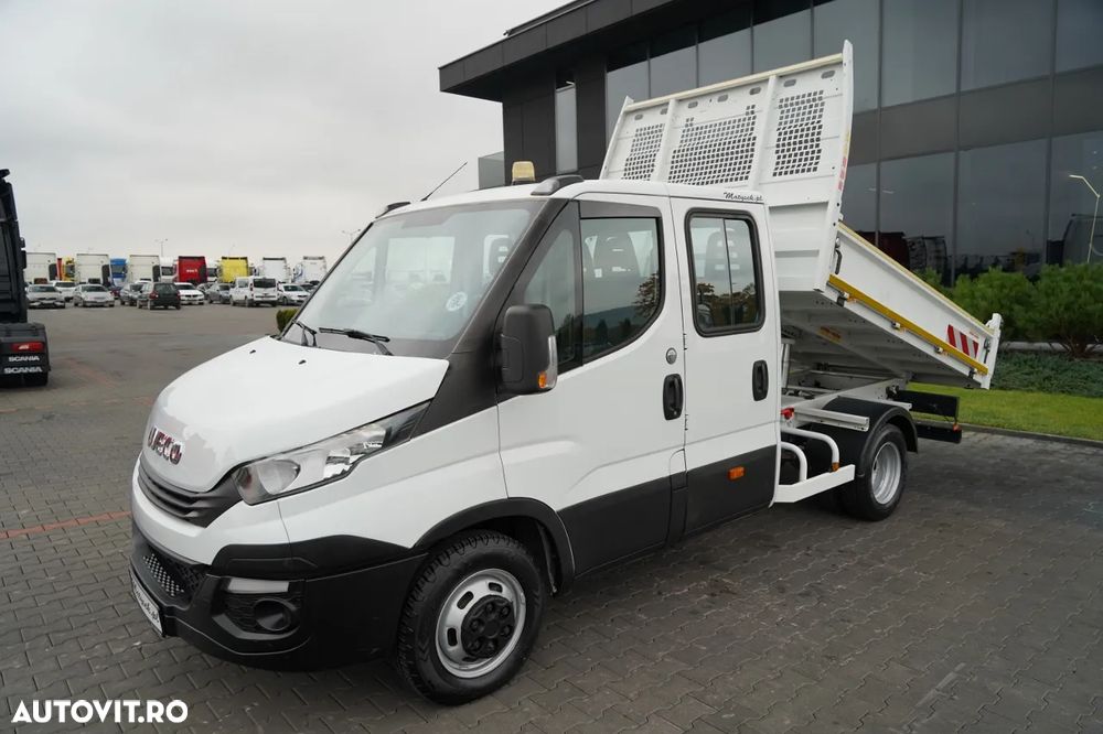Iveco DAILY 35-140 / BASCULATOR / CU TRACȚIE MÂNĂ / DOUĂ TRACȚII / MANUAL / 6 LOCURI / - 2