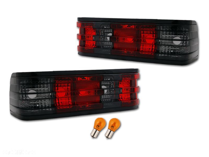 LAMPY TYL TYLNE KPL TUNING SMOKE RED CLEAR MERCEDES 190 W 201 - 1