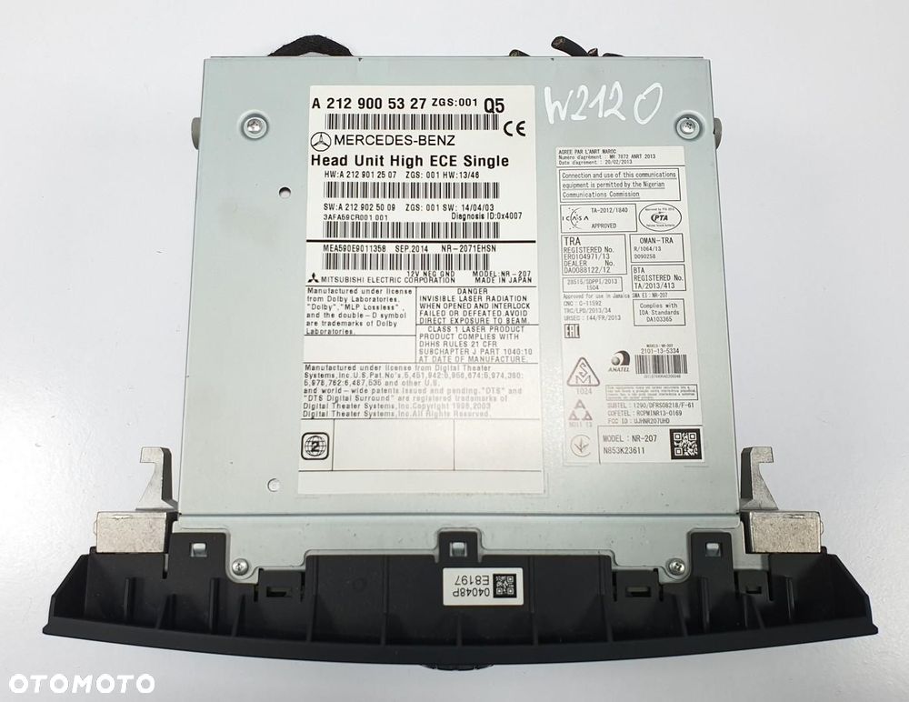 RADIO NAWIGACJA GPS MERCEDES W212 A2129005327 - 5
