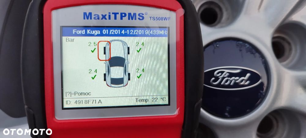 Felgi Aluminiowe Oryg. Ford Kuga 17 Cali 5x108 7,5Jx17 Et52,5 Ø63,4mm CJ5C-1007-B2B Czujniki Ciśnienia Opon Tpms Bdb !! Starogard Gdański - 15