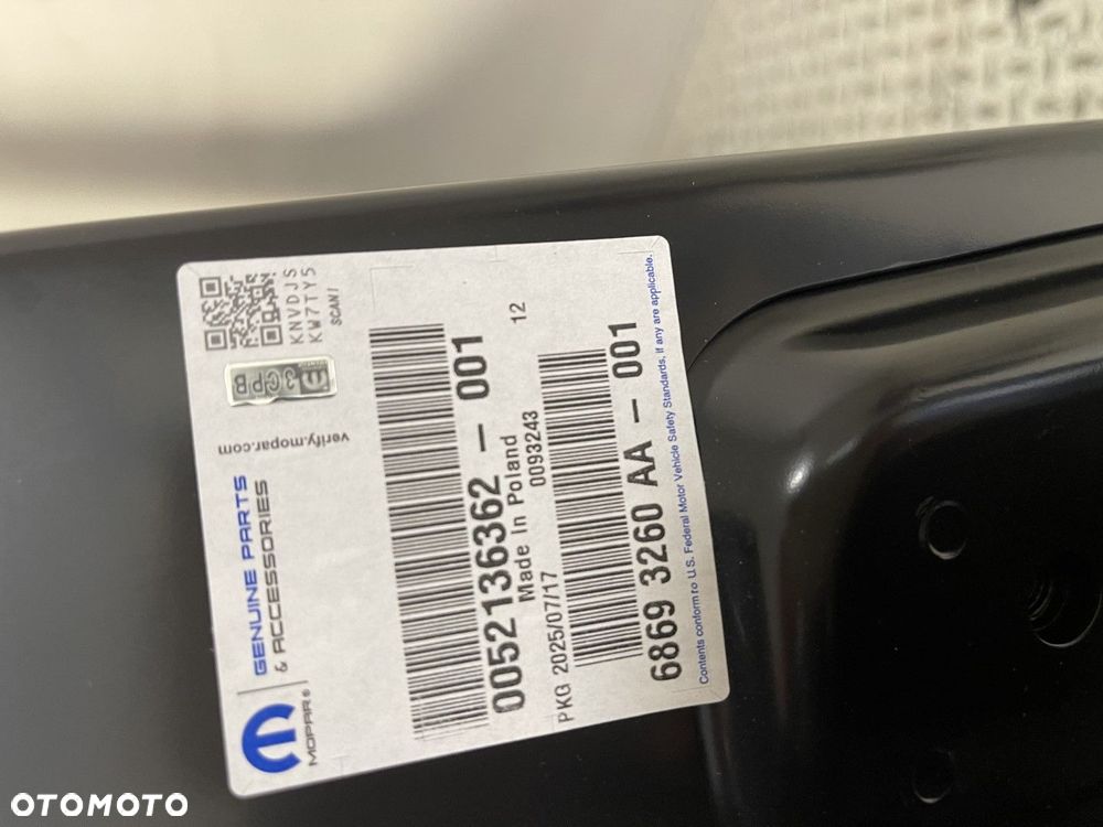 NOWE DRZWI PRAWE PRZEDNIE PRAWY PRZÓD FIAT 500 07- 68693260AA 52136362 - 9