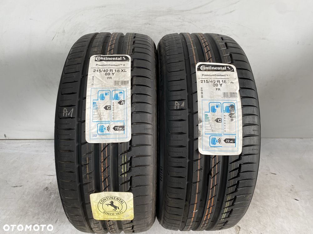 2x 215/40/18 Continental PremiumContact 6 / NOWE / GWARANCJA - 1