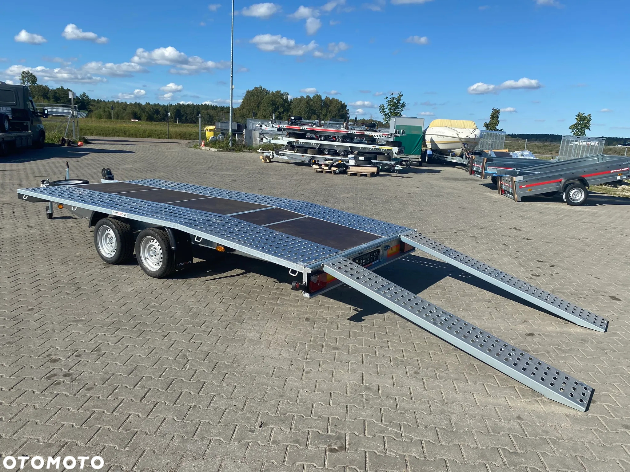 Niewiadów JUPITER DOSTAWA Przyczepa 450x210 Laweta ścięta z tyłu DMC2700 Sklejka - 12