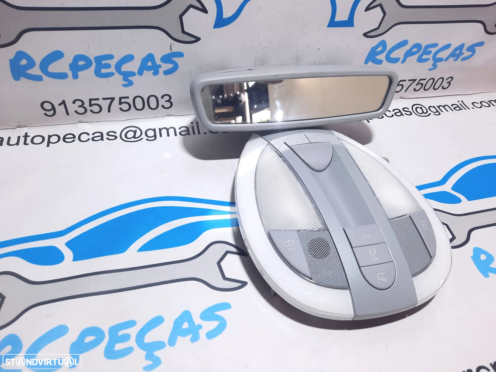 PLAFONIER FRENTE FRONTAL RETROVISOR BOTÃO BOTÕES SWITCH MERCEDES CLASS E W211 2118205301/D43 - 3