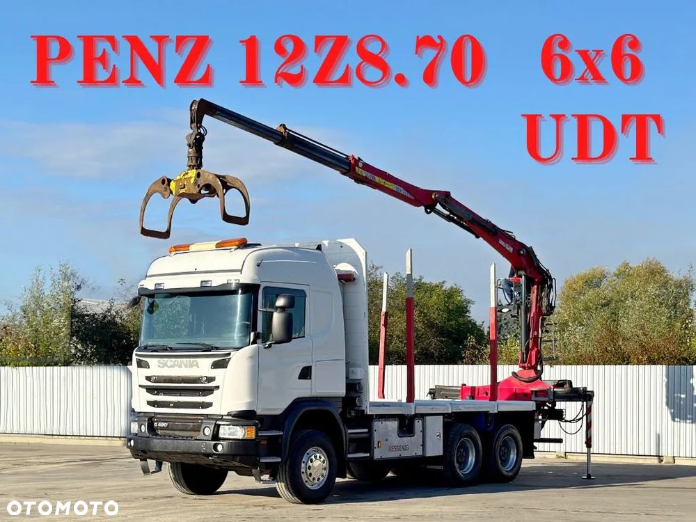 Scania G 490 * DO TRANSPORTU DREWNA * PENZ 12Z8.70 / 6x6 - 1