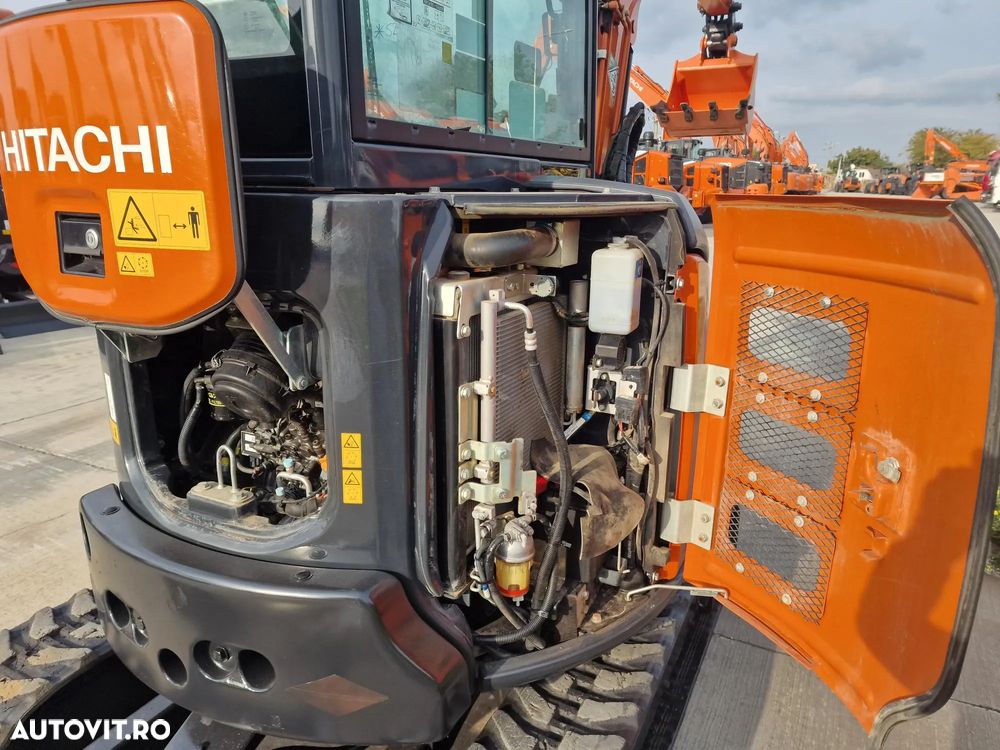Hitachi ZX33U-6, Masa Operationala 3,7t, 2023, 1.305h, CUPLA RAPIDA HIDRAULICA+3 CUPE NOI, SistemAntifurt, Inst picon, senile 80% bune, Aer conditionat, Adancime sapare 5m, Ridica 2,8tone, Motor 25CP, posibilitate leasing 4 ani, CA NOU-PROMOTIE 36900 EUR+Tva - 22