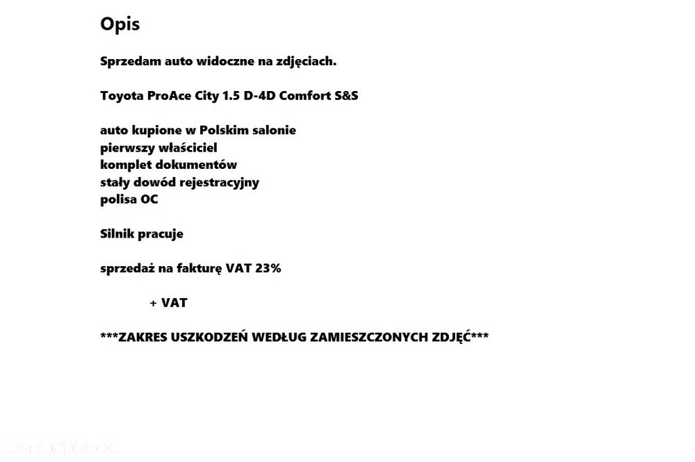 Toyota 2025 ProAce City 1.5 D-4D Comfort S&S salon POLSKA - 3