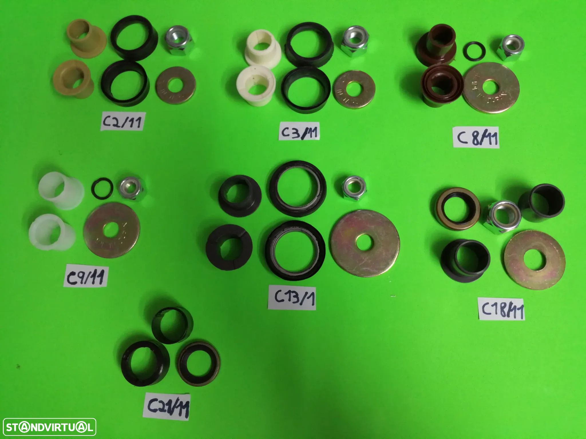 Kit de Casquilhos para Reparação do Pendural da Direção - Mitsubishi L200 , Nissan D21 , Isuzu TFR , Opel Campo , Bedford Brava , Toyota Hilux ... - 1