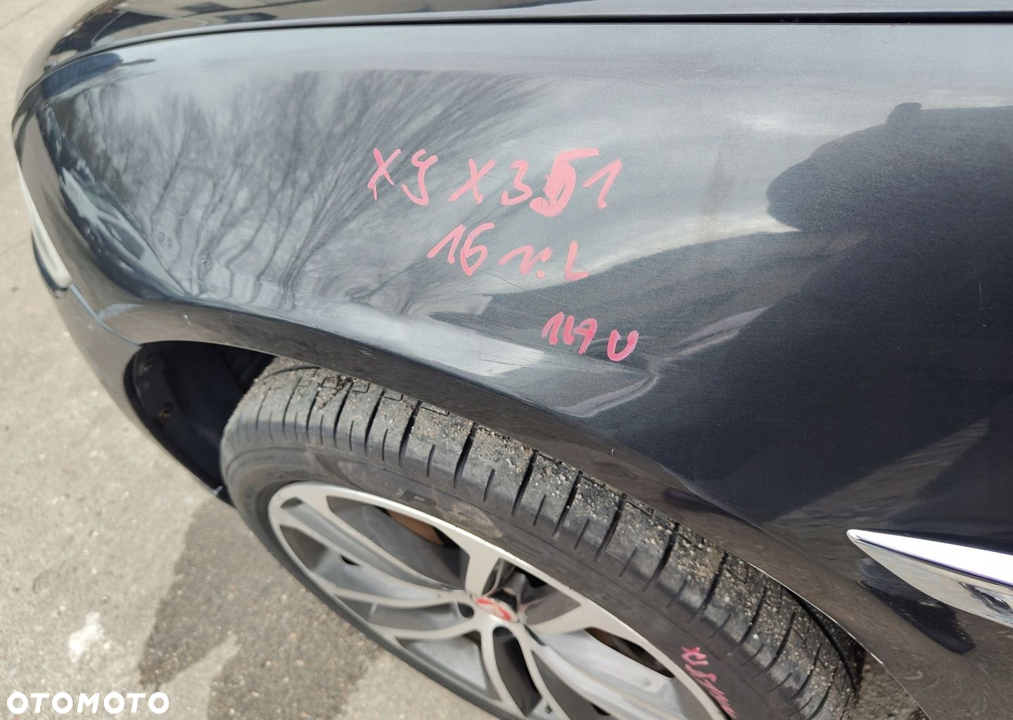 JAGUAR XJ X351 16R BŁOTNIK LEWY PRZÓD KOL 1AU - 3