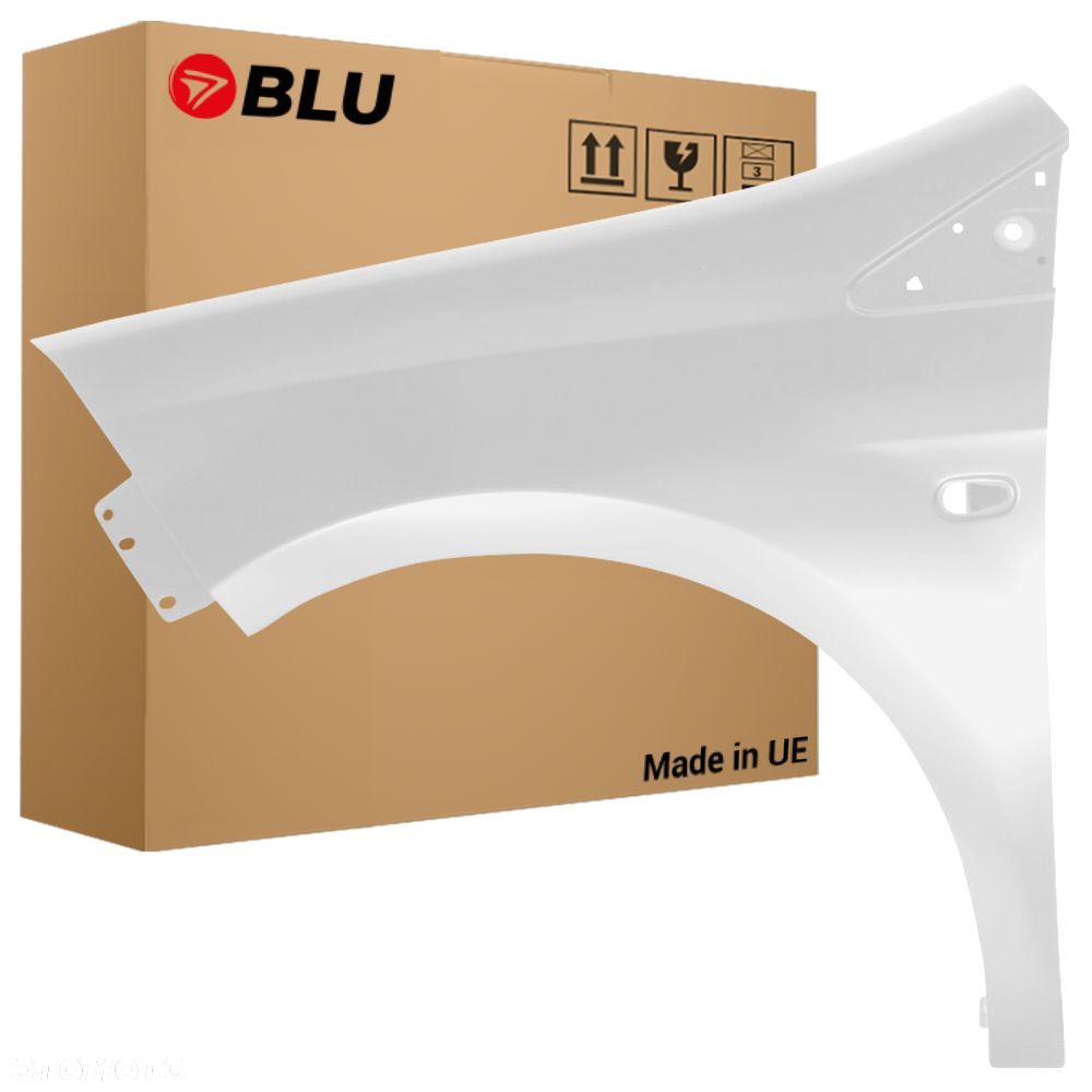 BLU Błotnik FIAT BRAVO II 2 296A Lewy Przód Biały WeißDivino - 1