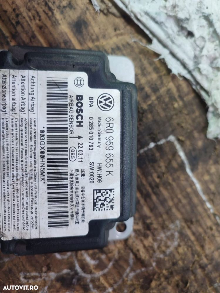 Modul airbag 6r0959655k Volkswagen VW Polo 5 6R [2009 - 2015] - 3