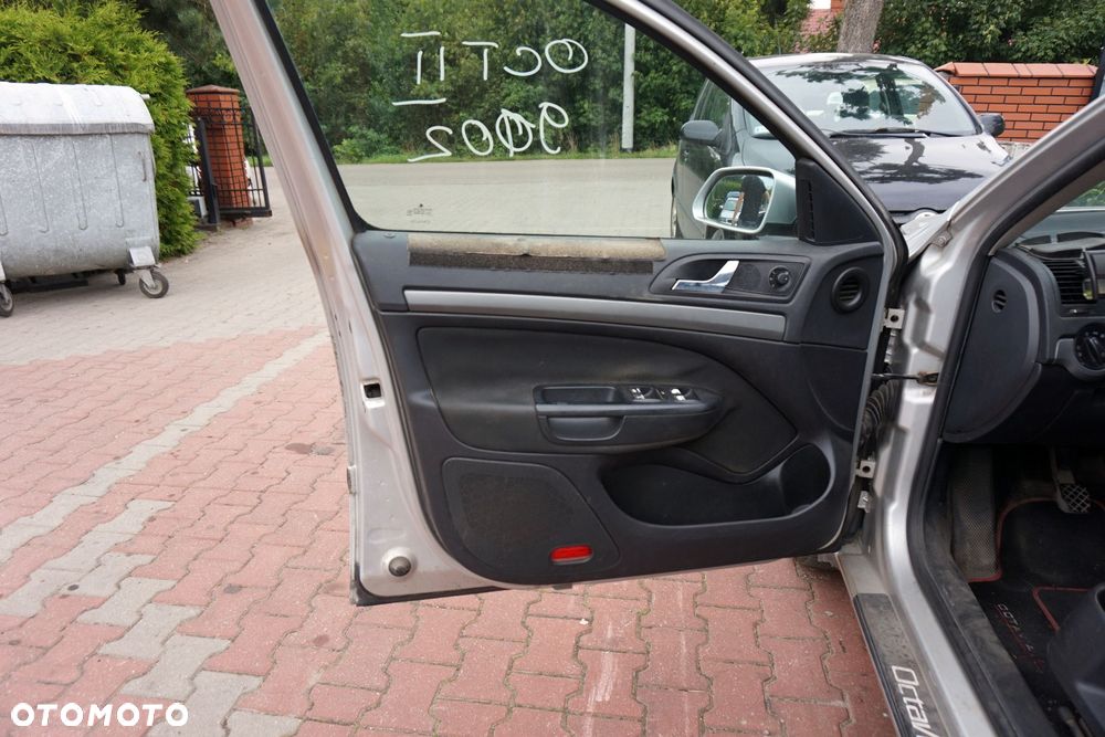 DRZWI PRZEDNIE LEWE OCTAVIA II 1Z3 KOMBI 9102  SREBRNY SKODA 2004-2008 - 9