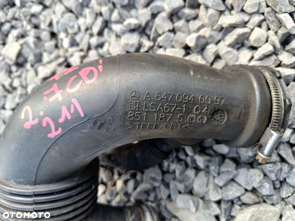 MERCEDES W211 2.7 CDI RURA PRZEWÓD POWIETRZA TURBOSPRĘŻARKI DOLOT A6470940097 - 2