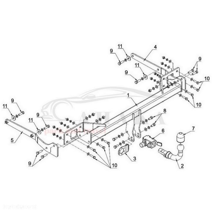 Hak Holowniczy Automat Do Mb Mercedes Benz Glk X204 2008-2015 - 3
