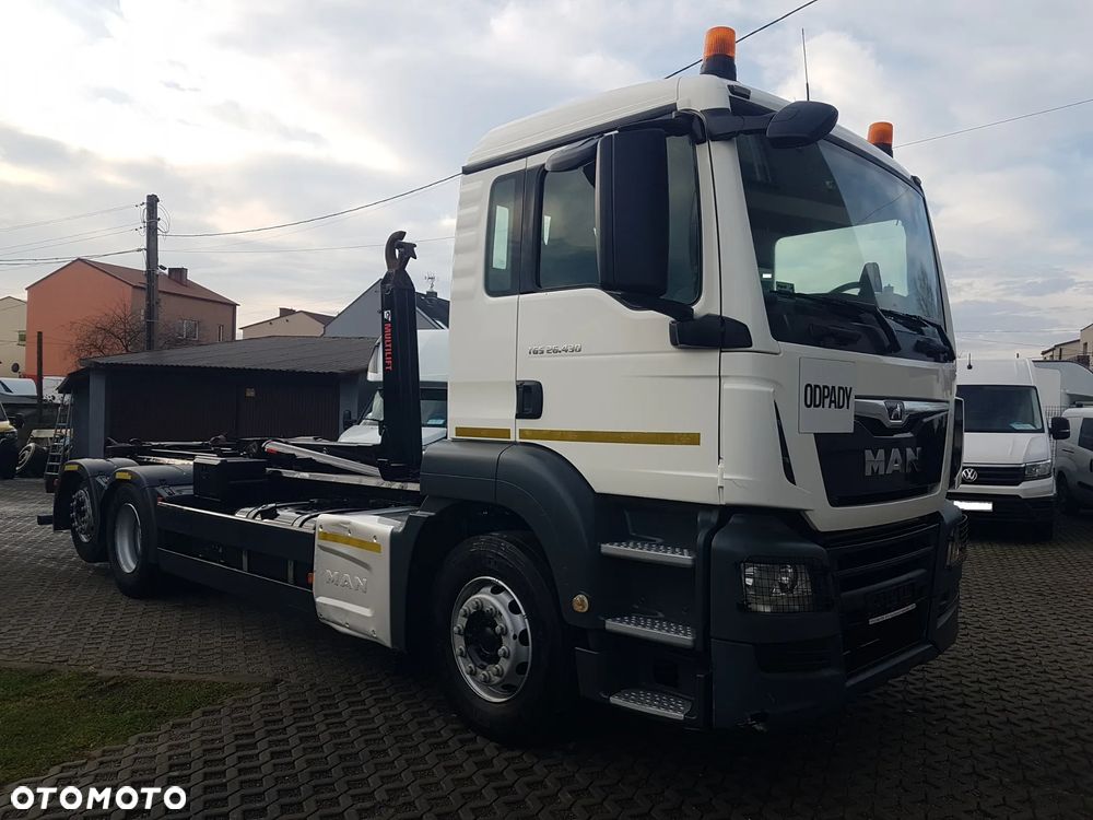 MAN 26.430 TGS 3-OSIE HAKOWIEC MULTILIFT OPTIMA 20S HIAB KLIMA 6x2 - 1