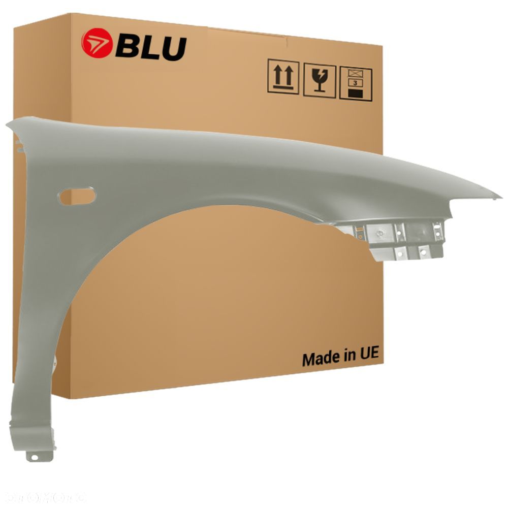 BLU Błotnik SEAT TOLEDO II 2 LS7N Prawy Srebrny 1999-2004 przód ocynk GrauArtico - 1