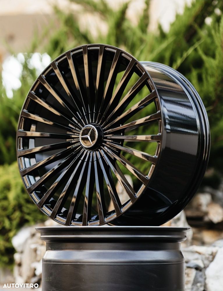 Jante 22 Mercedes R22 Black S Class GLE GLS GL EQS - 6