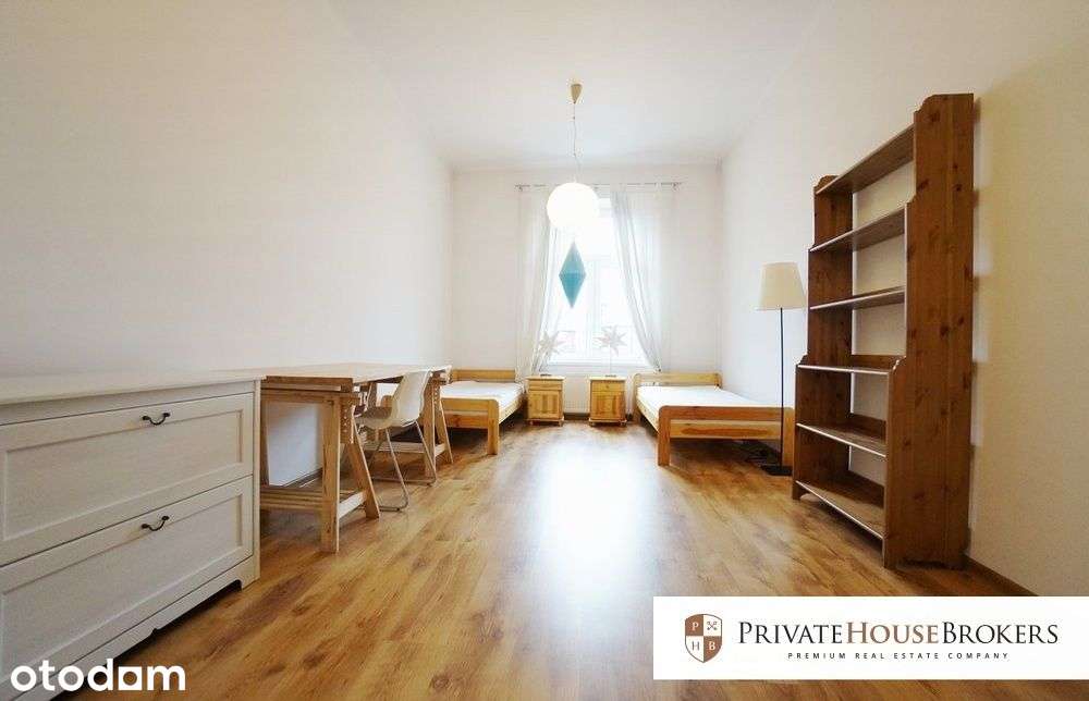Centrum- ulica Długa 74m2/dwa niezależne pokoje