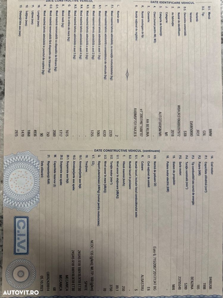 BMW Seria 5 530i Aut. Luxury Line - 11