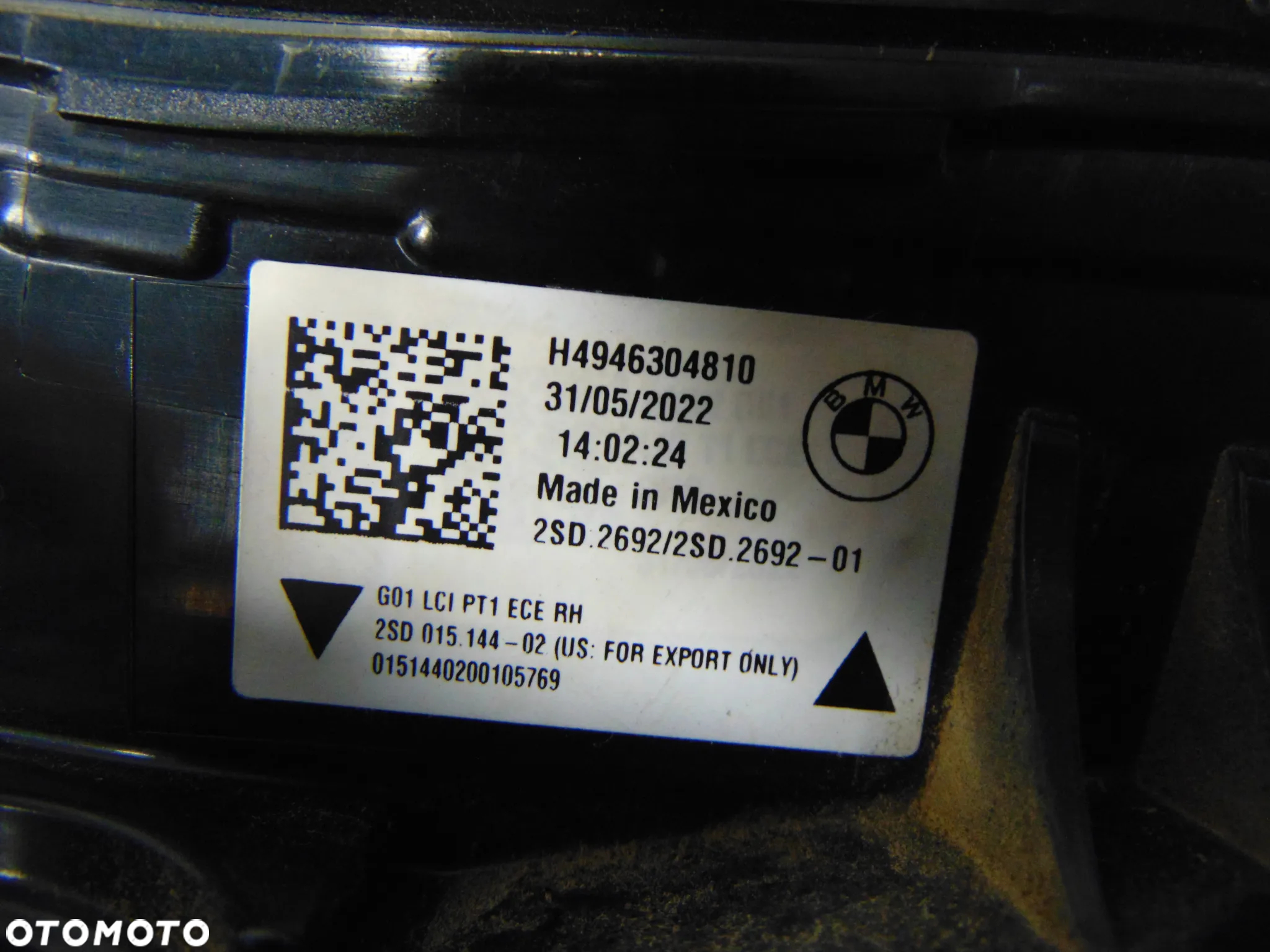 LAMPA TYŁ PRAWA ECE EU BMW X3 G01 LCI 9463048 - 3