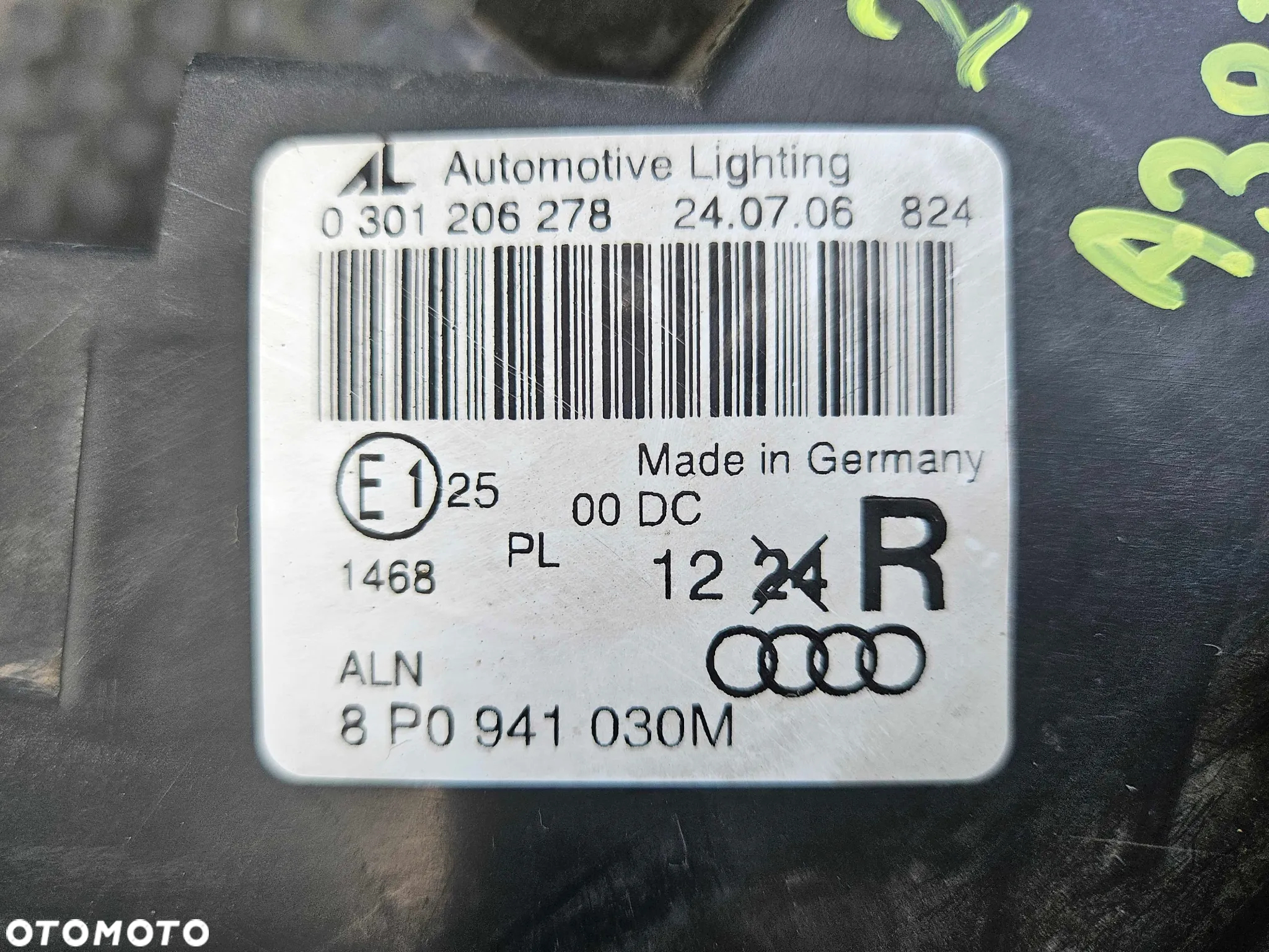 Lampy 8P0941003D 8P0941030M Lampa Reflektor Lewy Prawy Przod Przednie Xenon Przetwornica Europa Audi A3 8P - 34