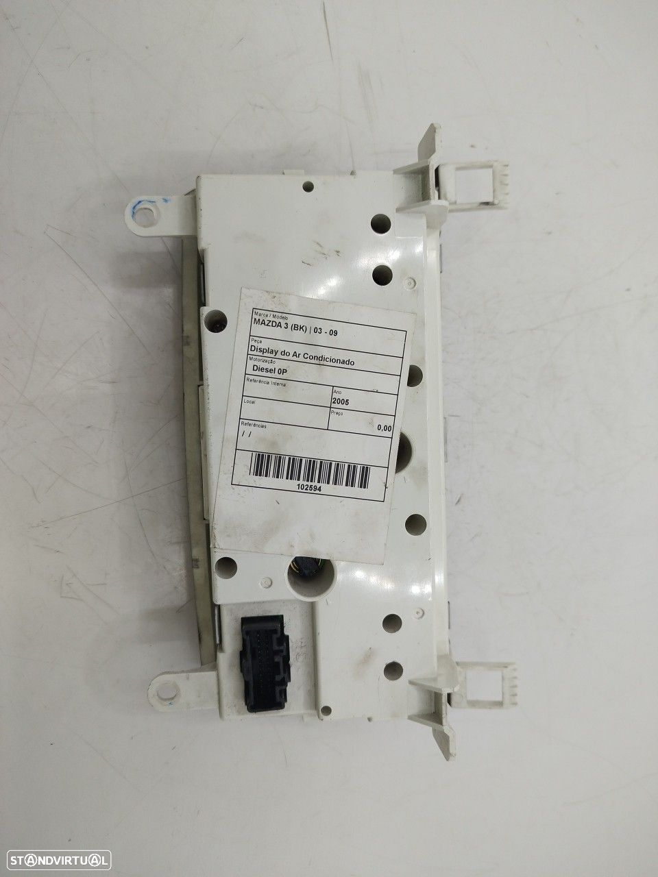 Display Do Ar Condicionado Mazda 3 (Bk) - 6