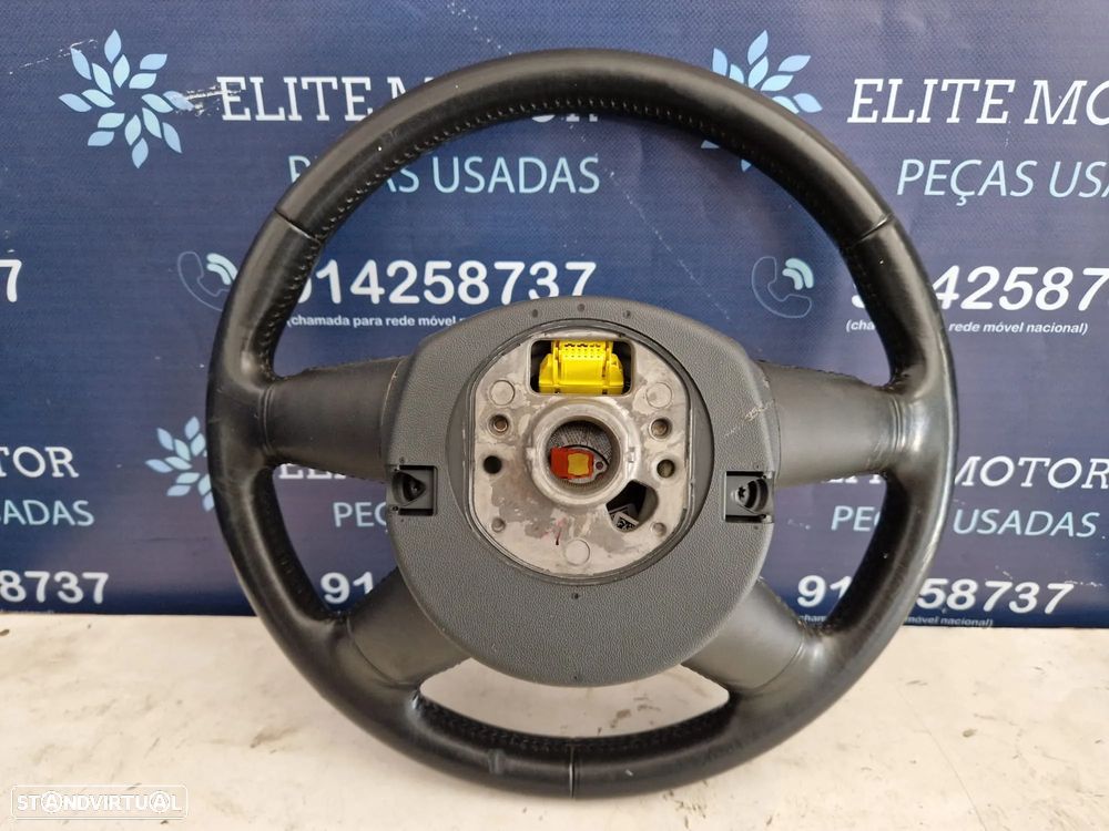 Volante usado pele com airbag AUDI A6 C6 4 BRAÇOS - 5