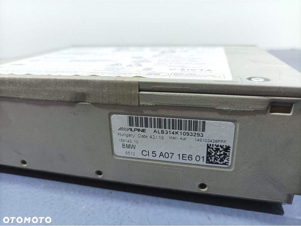 BMW 5 G30 G31 RADIO NAWIGACJA CZYTNIK NAPĘD MODUŁ 5A071E601 - 5